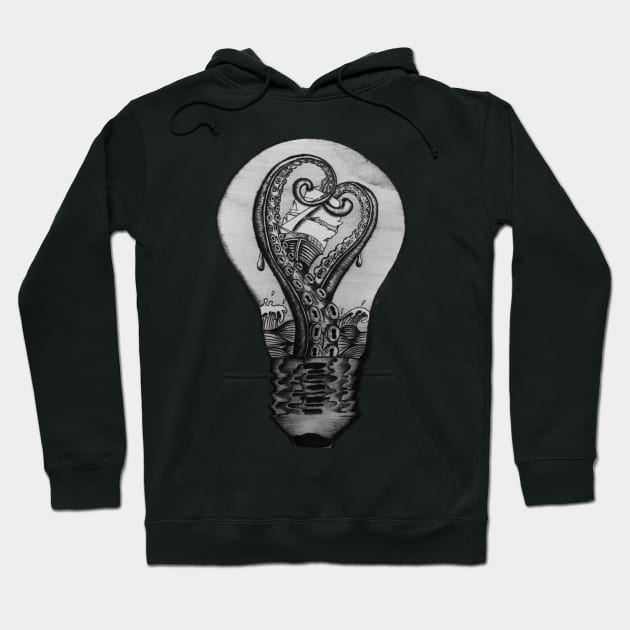 Kraken attack bulb Hoodie by TimberleeEU